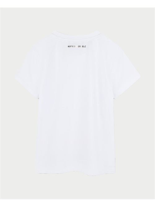 T-shirt Karl Lagerfeld pour fille avec imprimé logo KARL LAGERFELD | Z3044710P